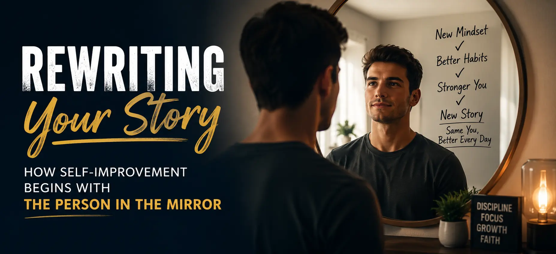 Rewriting Your Story: How Self-Improvement Begins with the Person in the Mirror